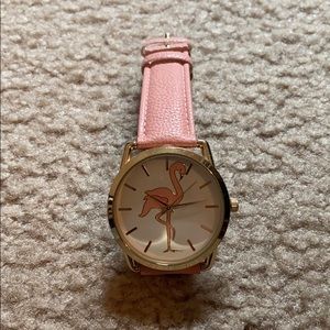 Pink flamingo watch